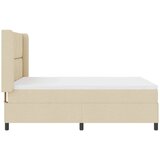  Krevet s opruga kutije s jastukom Krema 200 x 160 cm tkanina | shoptok.hr