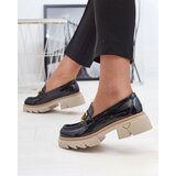 Resti Lacquered black women's moccasins with crystals Inriw - Footwear | ePonuda.com