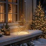  3D božićna zvijezda 120 LED lampica Topla bijela | shoptok.hr