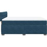 Krevet box spring s madracem plavi 160 x 200 cm baršunasti | Eponuda.ba