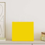  Papirnate vrećice 250 kom s ručkama žute 32x22x28 cm | shoptok.hr