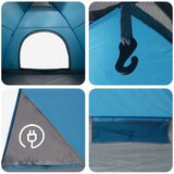 Kamping šator s krovom Plava 335 x 275 x 180 cm | shoptok.hr
