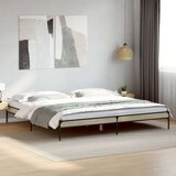  Okvir za krevet boja hrasta 200x200cm konstruirano drvo i metal | shoptok.hr