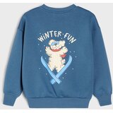 Sinsay Trenirka: sweatshirt majica i hlače s printom psa na skijama Slike
