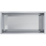  Vrtna posuda za sadnju s LED svjetlom Srebrna 50 x 100 x 48 cm Slike