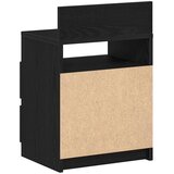  Noćni ormarić s 2 ladice crne boje 40x33x60 cm | shoptok.hr