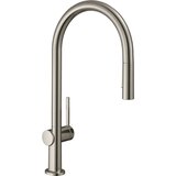 Hansgrohe Talis M54 210 slavina za sudoperu sa izvlačnim tušem nerdjajući čelik 72800800 Cene