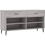 Maison Chic Klop za čevlje - Sedež za čevlje siva sonoma 102x35x55 cm inženirski les, (21778156) | Shoptok.si
