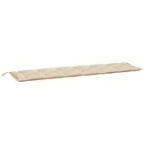  Jastuk za vrtnu klupu bež 200 x 50 x 7 cm od tkanine Oxford | shoptok.hr