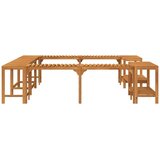  Okruženje za kadicu Smeđa 230 x 230 cm Čvrsto drvo akacije | shoptok.hr