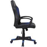 XORA GAMING STOL umetna masa, tekstil modra, črna | Shoptok.si