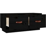 TV ormarić crni 80 x 34 x 35 cm od masivne borovine | Eponuda.com