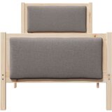  Okvir za krevet Sivo-smeđa 75 x 190 cm tkanina | shoptok.hr