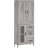 Maison Chic Visoka Komoda - Predalnik siva sonoma 69,5x34x180 cm inženirski les, (21719155) Cene
