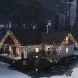 vidaXL LED zavesa ledene sveče 10 m 400 večbarvnih LED lučk 8 funkcij Cene