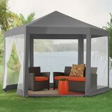 Multi Garden vrtni paviljon 2 × 2 × 2 m s komarnikom, sivi | shoptok.hr