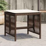 Maison Chic Vrtni stolčki - Vrtni stoli z blazinami 4 kosi rjavi 41x41x36 cm poli ratan JS1129, (21878491) | Shoptok.si