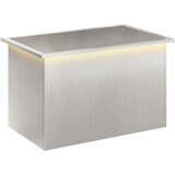  Vrtna posuda za sadnju s LED svjetlom Srebrna 50 x 80 x 48 cm | shoptok.hr