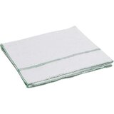 vidaXL Krpe za pod 10 kom bijele sa zelenim prugama 50 x 60 cm | shoptok.hr