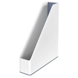 Leitz "Wow" Držalo za dokumente, plastika 73 mm, dvobarvna, bela | Shoptok.si