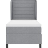  s opruga kutije Svjetlosiva 100 x 200 cm tkanina | shoptok.hr