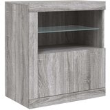  Komoda z LED lučkami siva sonoma 181,5x37x67 cm | Shoptok.si