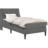  Okvir kreveta s madracem Tamno siva 90 x 190 cm Baršun | shoptok.hr