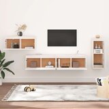 TV omarica 4 kosi bela trdna borovina, (20731853) | Shoptok.si