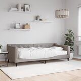 vidaXL Dnevna postelja z vzmetnico taupe 90x200 cm blago Cene