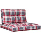  The Living Store Blazine za palete 2 kosa rdeče karo blago - Blazina Za Palete, (21487363) | Shoptok.si