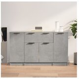  Komoda 3 kom siva boja betona od konstruiranog drva | shoptok.hr