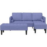 SOFA 2 kosa sofaset z blazinami jeanse modra tkanina, (22094655) | Shoptok.si