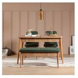 Woody Fashion Trpezarijska klupa Vina Bench 110x48x40cm Bež-Zelena | Eponuda.ba