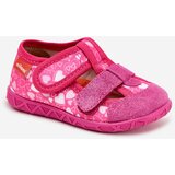 Boto Slippers Milami Children's With Velcro In Hearts Pink Reathiana Cene