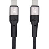 Blue Star USB kabel Power Delivery 60W najlonski pleteni 2m, Črna, (5000191797) | Shoptok.si