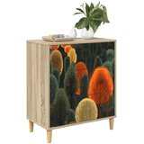  Komoda ZAANDAM Print šume 66 x 36,5 x 75 cm Konstruirano drvo | shoptok.hr