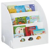 Kinder Home Ginger Home dječja polica s 3 odjeljka za spremanje knjiga, oblak, bijela | shoptok.hr