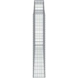  Obokane gabion košare 8 kosa 300x30x160/180 cm pocinkano železo, (21000427) | Shoptok.si