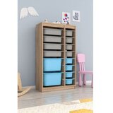 Hanah home Višenamjenska komoda Montana Xs 2D4N8U, 69 x 112,2 x 29,6 cm, Smeđe-sivo-plava Cijene