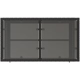  4-dijelni set vrtnih sofa od poliratana s jastucima staklo crni | shoptok.hr