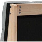 vidaXL Tapecirano vzglavje Svetlo siva 90 cm Masivno borovo les | Shoptok.si