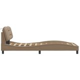  Posteljni okvir z vzglavjem kapučino 80x200 cm umetno usnje, (21081478) | Shoptok.si