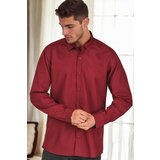 Dewberry G726 MEN'S SHIRT-BURGUNDY-1 | Shoptok.si