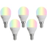 LUUMR Komplet 5 Pametne LED žarnice E14 G45 Opal RGBW 4,9 W 470 lm 2700-6500 K Cene
