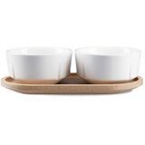 Rosendahl Bele/v naravni barvi porcelanaste/lesene skledice v kompletu 3 ks za serviranje Grand Cru – Cene