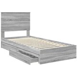  Krevet s od storage Siva Sonoma 90 x 200 cm Konstruirano drvo | shoptok.hr
