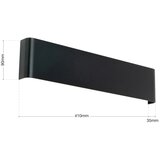 Orion led zidno svetlo accent LED/14W/230V crna | Eponuda.com