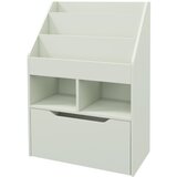Nesta Otroška knjižna omara s predalom, 3 policami in 2 odprtima predelkoma, svetlo zelena, 60 x 29,9 x 90 cm, za otroško sobo, (5000493538) | Shoptok.si
