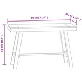  Klupa 80 cm od masivne tikovine | shoptok.hr
