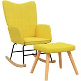  Stolica za ljuljanje od tkanine sa stolcem boja senfa | shoptok.hr